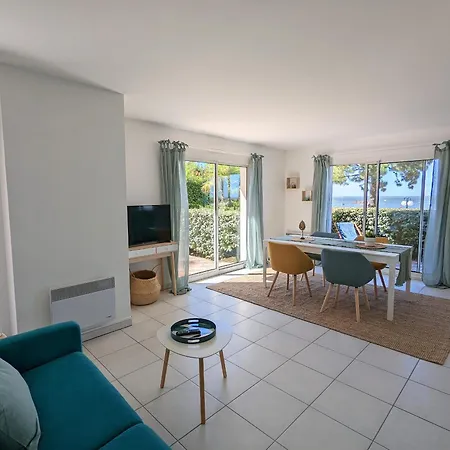 Spacieux T3 Rdc 75m², 2 Terrasses, Acces Plage, Vue Bassin, Parking, Quartier Aiguillon - Fr-1-420-117